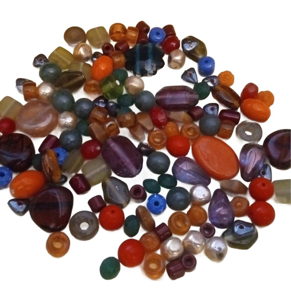 Assortment of Vintage Glass Beads